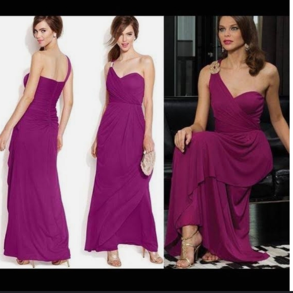 Elegant Purple Evening Gown